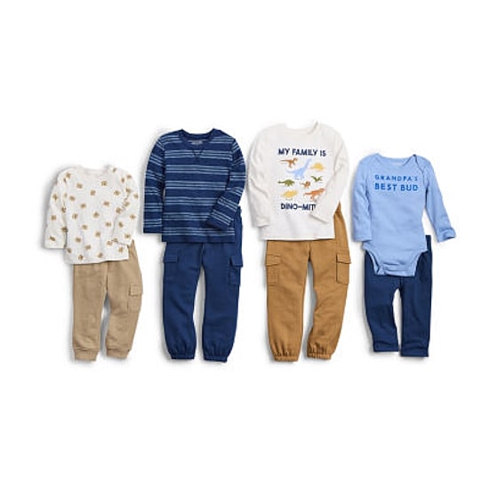 Okie Dokie Baby Boys Crew Neck Long Sleeve Rib Bodysuit