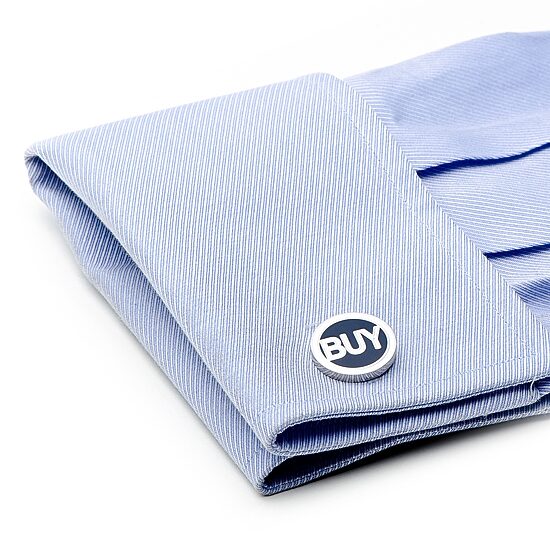 Buy Sell Stock Trader Cufflinks