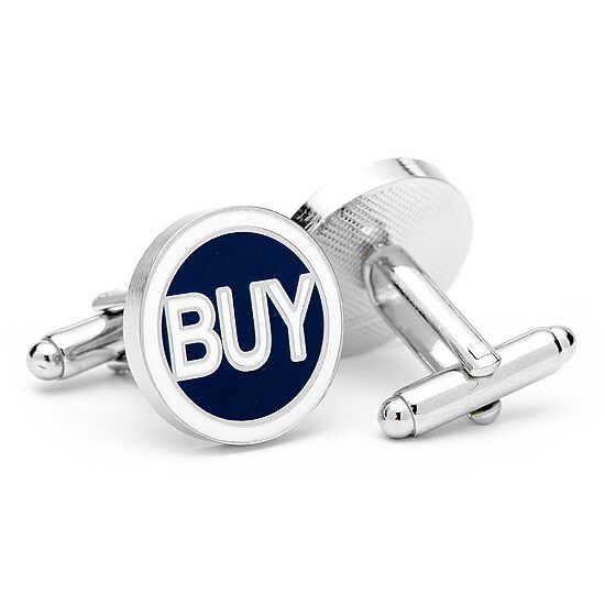 Buy Sell Stock Trader Cufflinks