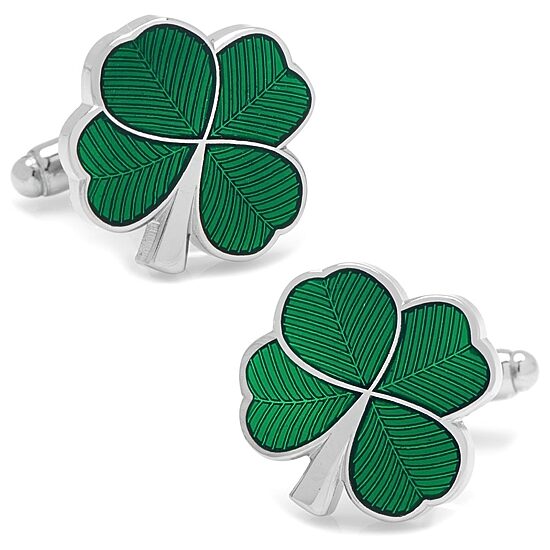 Green Clover Cufflinks