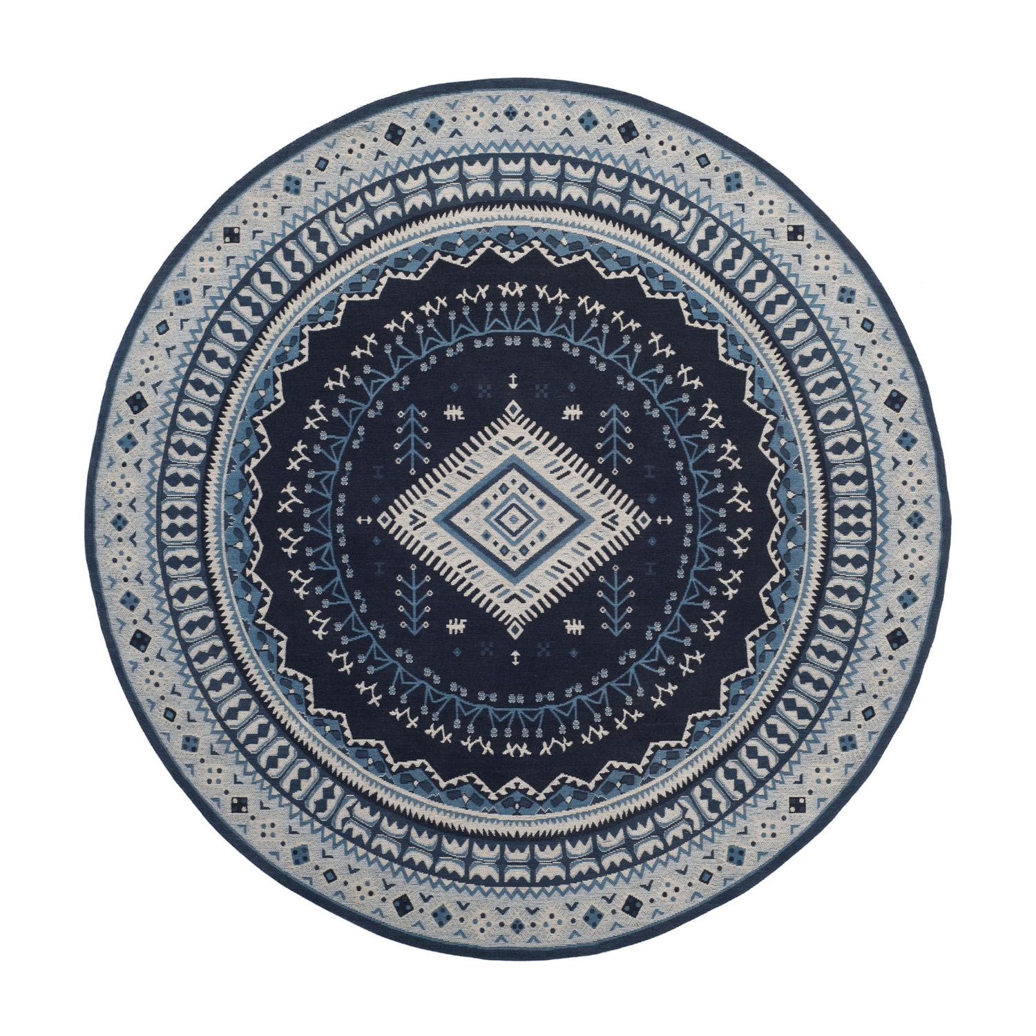 Safavieh Classic Vintage Collection Border Geometric Round Area Rug