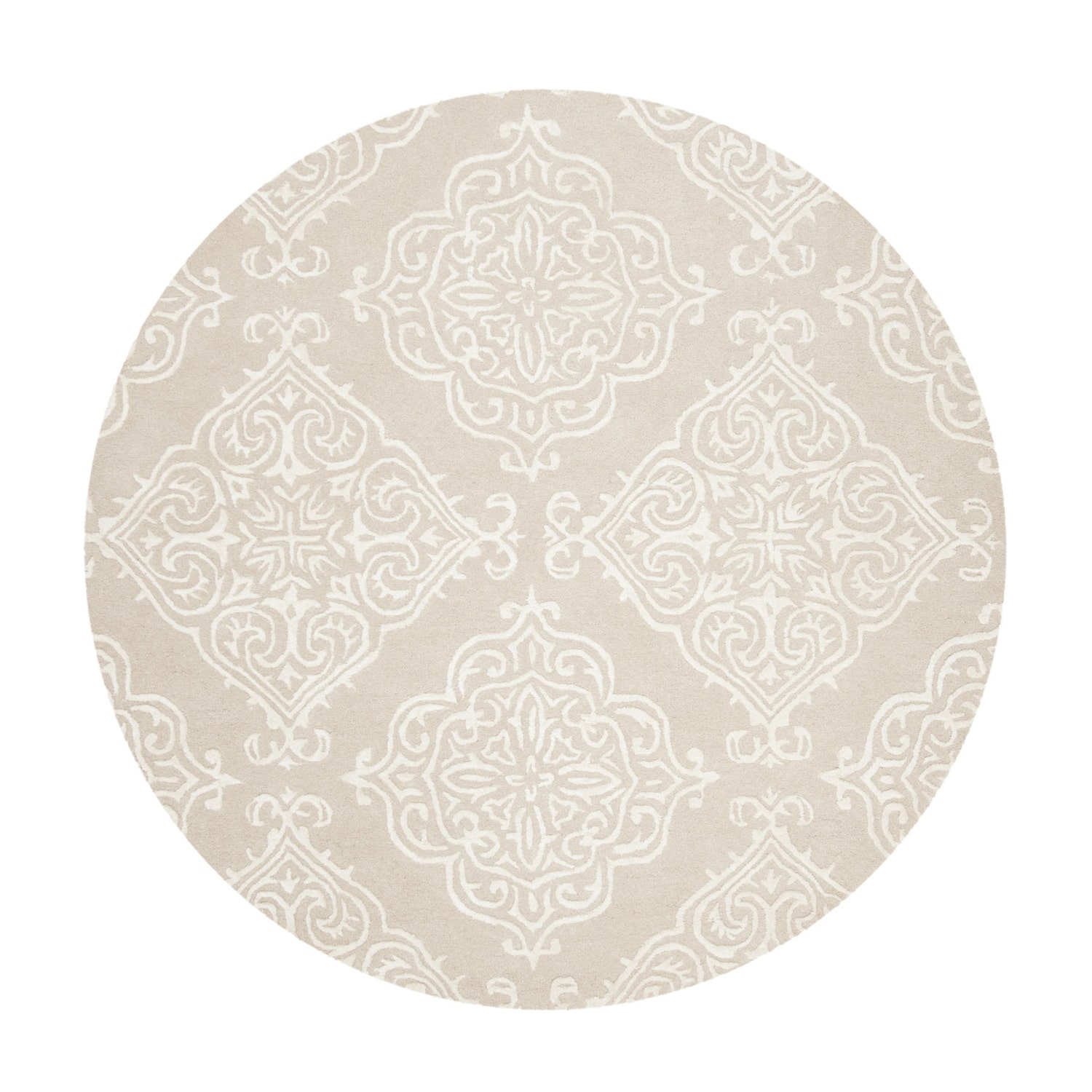 Safavieh Glamour Collection Aubrey Damask Round Area Rug