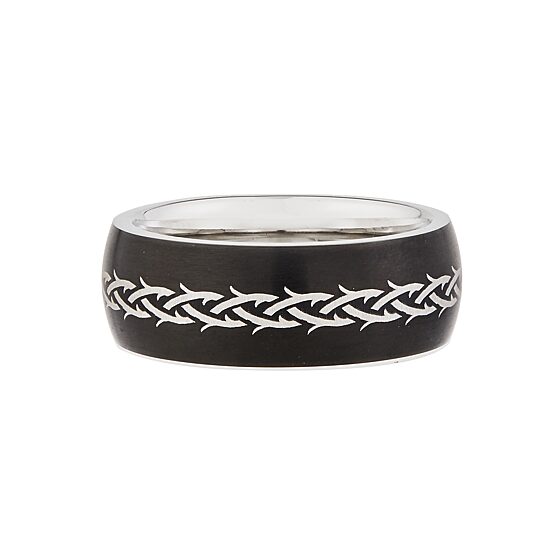 Mens 8MM Cobalt Wedding Band