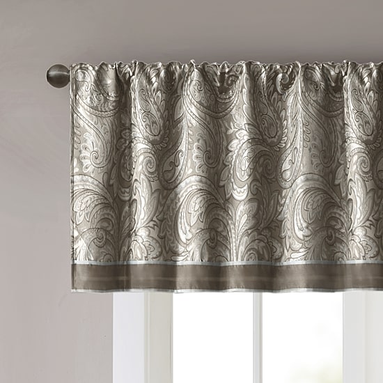 Madison Park Whitman Rod Pocket Tailored Valance