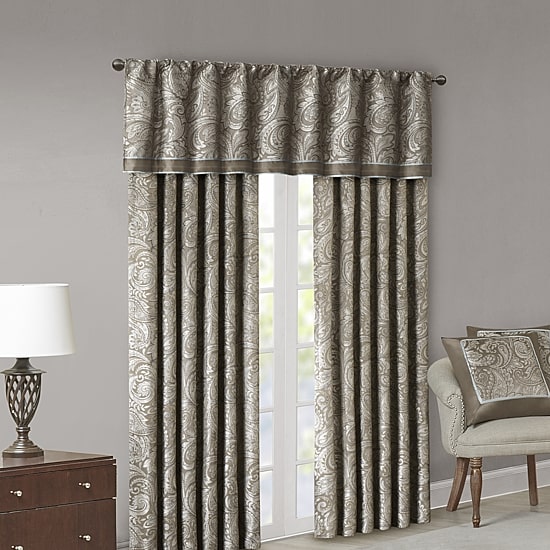 Madison Park Whitman Rod Pocket Tailored Valance