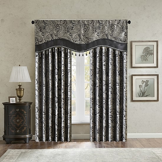 Madison Park Whitman Rod Pocket Scallop Valance