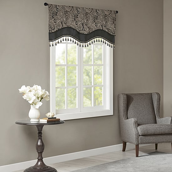 Madison Park Whitman Rod Pocket Scallop Valance