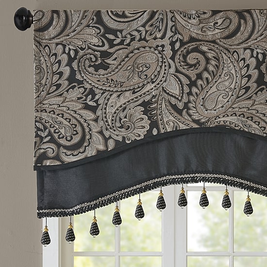 Madison Park Whitman Rod Pocket Scallop Valance