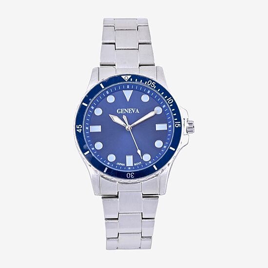ジェネシス 7inchシングル 2枚セット Geneva Mens Silver Tone Bracelet Watch Mac8120jc - JCPenney