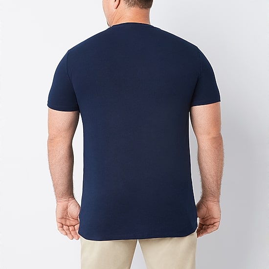 St. John's Bay Super Soft Mens Crew Neck Short Sleeve Quick Dry Big and Tall T-Shirt