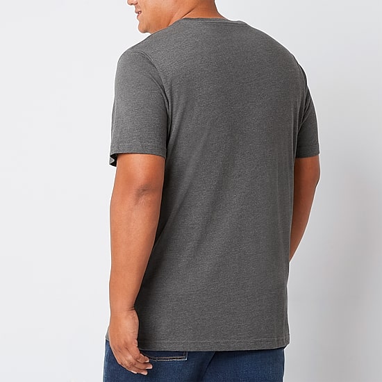 St. John's Bay Super Soft Mens V Neck Short Sleeve Quick Dry Big and Tall T-Shirt