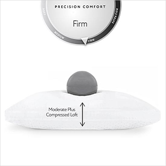 Serta® Down Illusion Firm Density 2-Pack Allergen Barrier 2 Pack Firm Density Bed Pillow