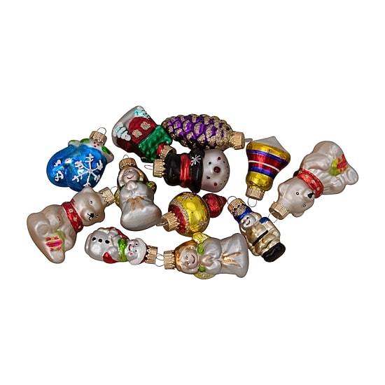 Northlight 2-Finish Cold Glass Gold 12-pc. Christmas Ornament