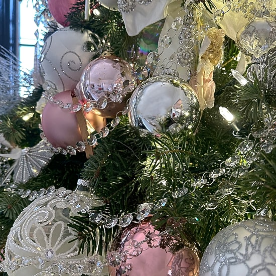 Northlight Pink 2-Finish Ball 4-pc. Christmas Ornament