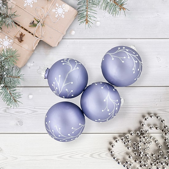 Northlight Ball With Branch Design 4-pc. Christmas Ornament