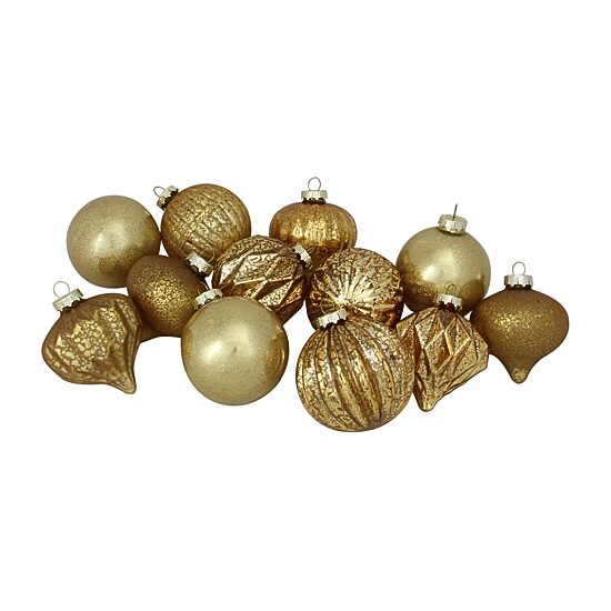 Northlight Gold Mercury 12-pc. Christmas Ornament