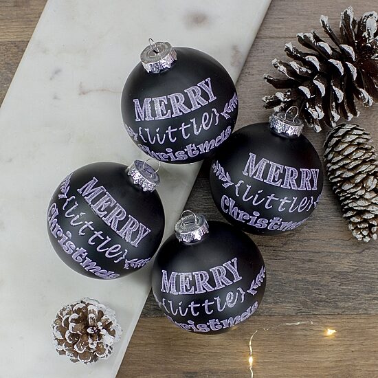 Northlight Little  Glass Ball 4-pc. Christmas Ornament