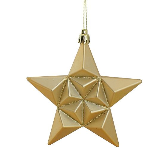 Northlight 2-Finish Gold Star 12-pc. Christmas Ornament