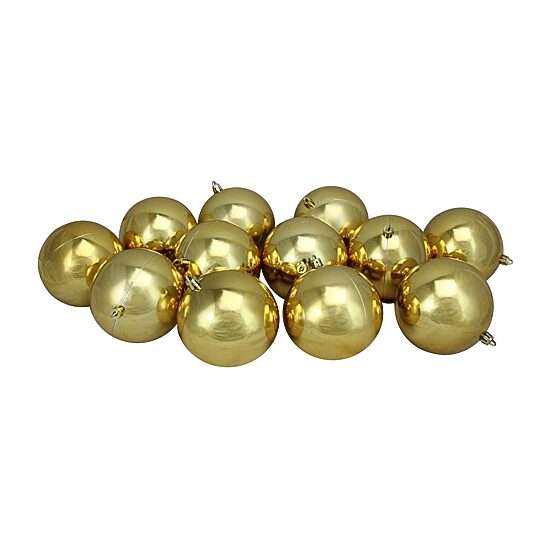 Northlight Vegas Gold Ball 12-pc. Christmas Ornament