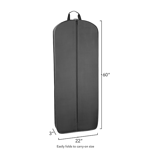 WallyBags 60" Premium Tri-Fold Travel Garment Bag With Pocket