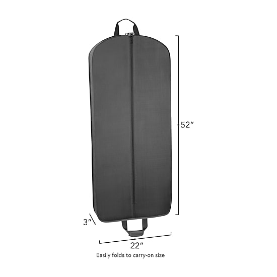 WallyBags 52" Deluxe Solids Travel Garment Bag