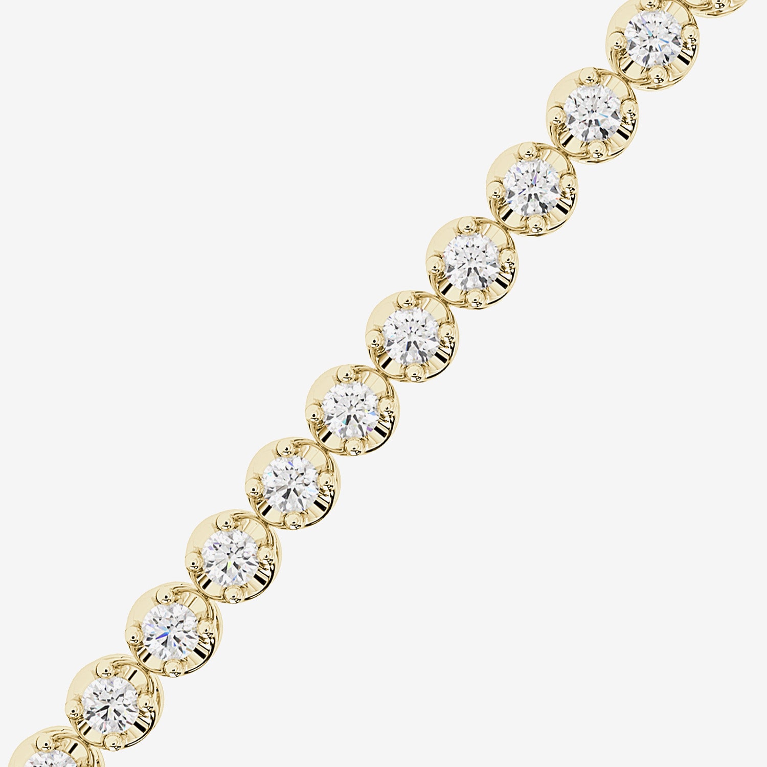 (H-I/ I1) Womens 2 CT. T.W. Lab Grown White Diamond 10K Gold 7.25 Inch Tennis Bracelet