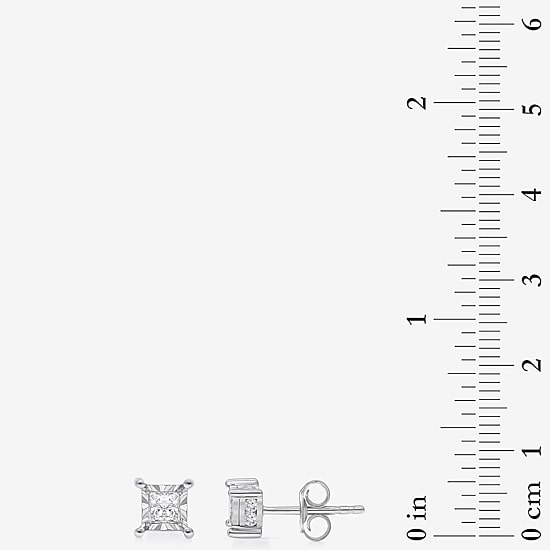 (I / I1) 1 CT. T.W. Lab Grown White Diamond 10K Gold Stud Earrings