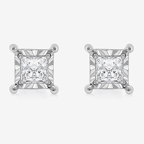 (I / I1) 1 1/2 CT. T.W. Lab Grown White Diamond 10K Gold Stud Earrings