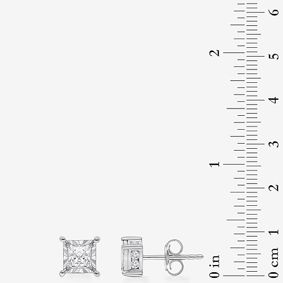 (I / I1) 2 CT. T.W. Lab Grown White Diamond 10K Gold 8.5mm Stud Earrings