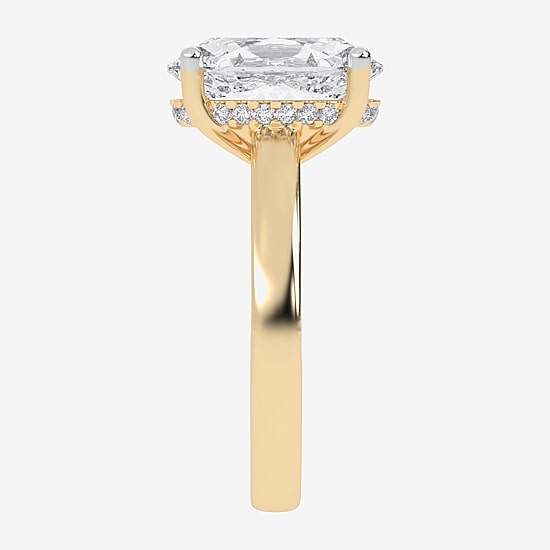 (G-H / Vs2-Si1) Womens 5 1/2 CT. T.W. Lab Grown White Diamond 14K Gold Solitaire Engagement Ring