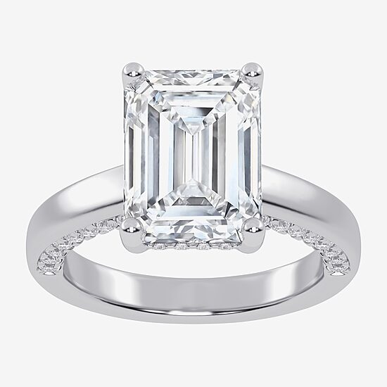 (G-H / Vs2-Si1) Womens 5 1/2 CT. T.W. Lab Grown White Diamond 14K Gold Solitaire Engagement Ring