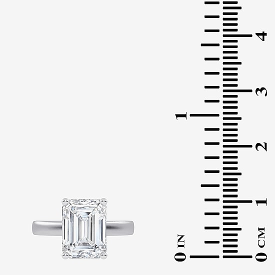 (G-H / Vs2-Si1) Womens 5 1/2 CT. T.W. Lab Grown White Diamond 14K Gold Solitaire Engagement Ring