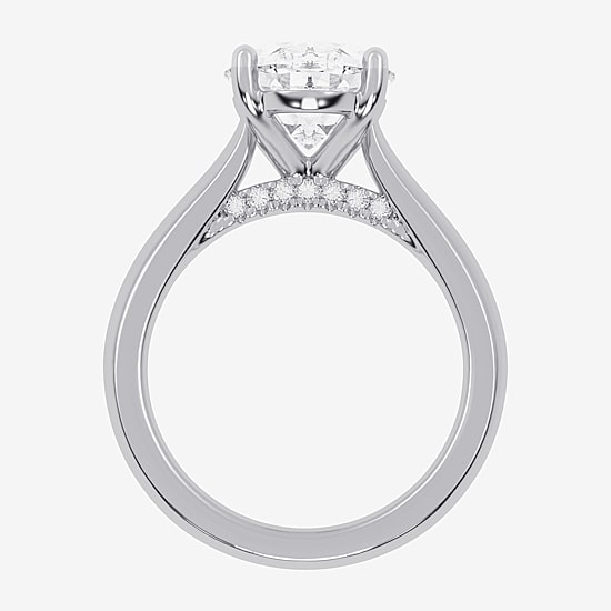 (G-H / Vs2-Si1) Womens 5 CT. T.W. Lab Grown White Diamond 14K Gold Solitaire Engagement Ring