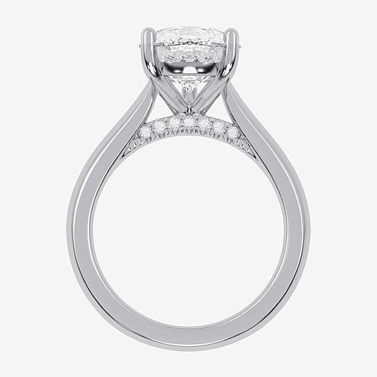 (G-H / Vs2-Si1) Womens 5 CT. T.W. Lab Grown White Diamond 14K Gold Solitaire Engagement Ring