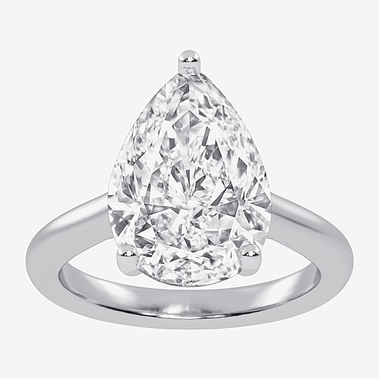 (G-H / Vs2-Si1) Womens 5 CT. T.W. Lab Grown White Diamond 14K Gold Solitaire Engagement Ring