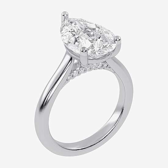 (G-H / Vs2-Si1) Womens 5 CT. T.W. Lab Grown White Diamond 14K Gold Solitaire Engagement Ring