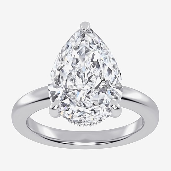 (G-H / Vs2-Si1) Womens 5 CT. T.W. Lab Grown White Diamond 14K Gold Solitaire Engagement Ring