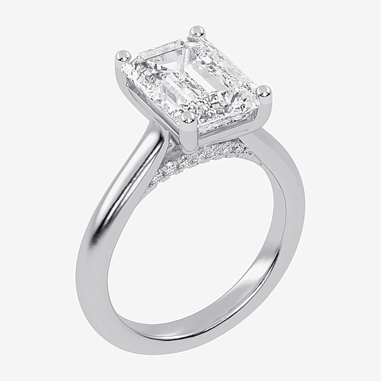 (G-H / Vs2-Si1) Womens 5 CT. T.W. Lab Grown White Diamond 14K Gold Solitaire Engagement Ring