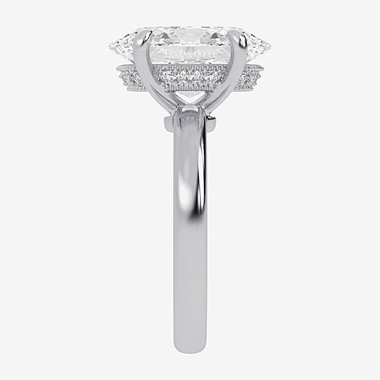 (G-H / Vs2-Si1) Womens 5 CT. T.W. Lab Grown White Diamond 14K Gold Solitaire Engagement Ring