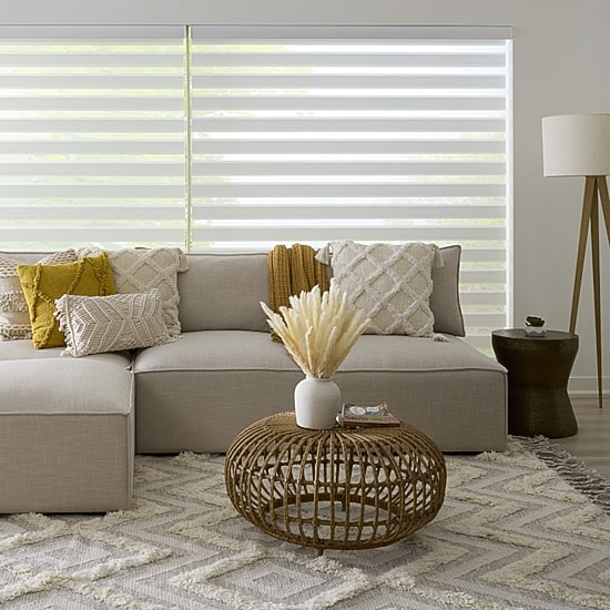 LEVOLOR Emberlyn Banded Custom Light-Filtering Cordless Sheer Shade