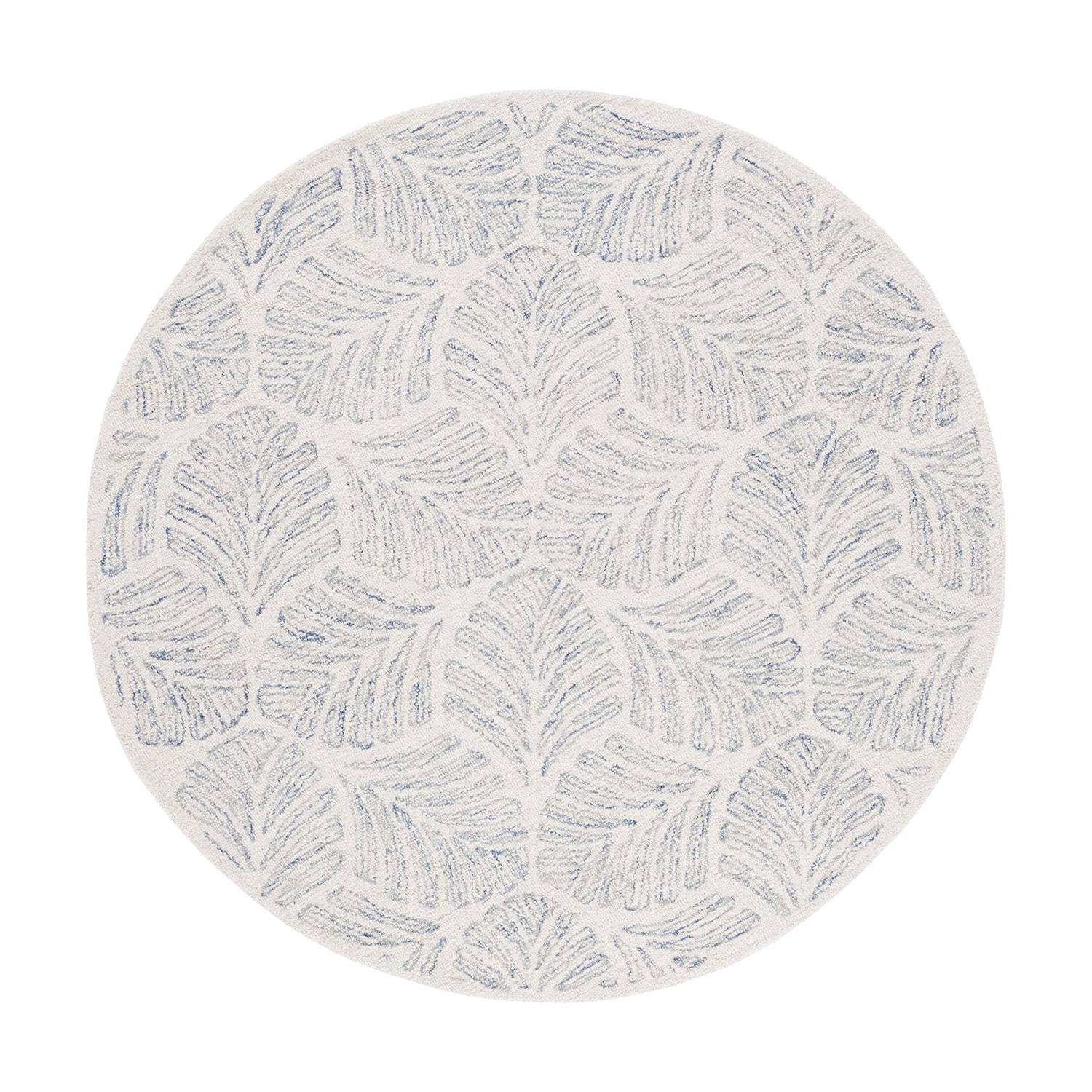 Martha Stewart Char Floral Hand Tufted 6' X Indoor Round Area Rug