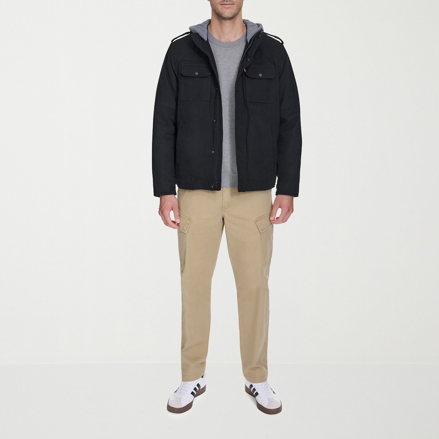 Levi's® Mens Hooded Midweight Big and Tall Work Jacket