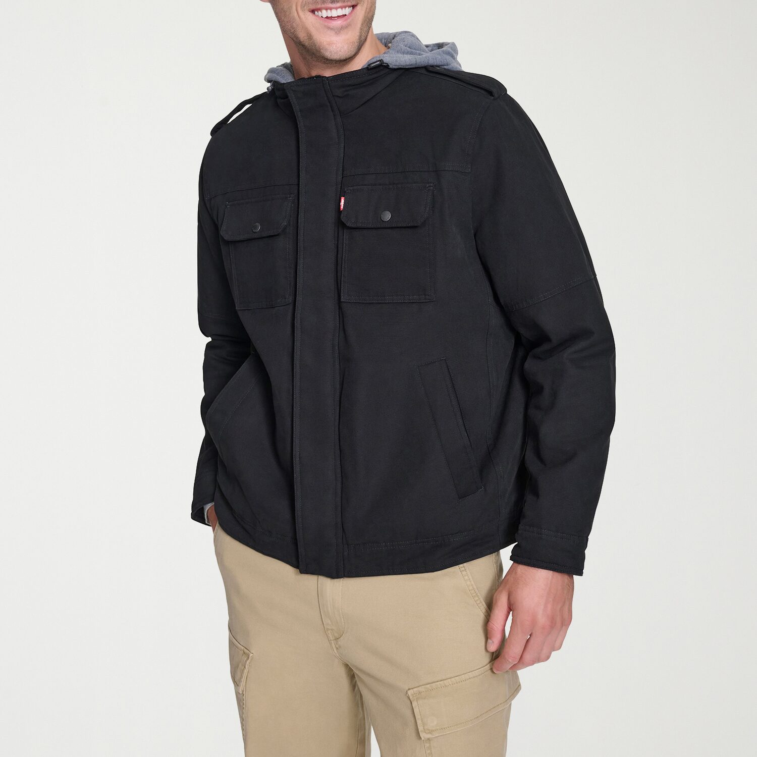 Levi's® Mens Hooded Midweight Big and Tall Work Jacket