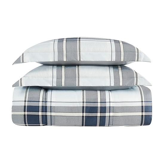 London Fog Nottingham Plaid Midweight Comforter Set