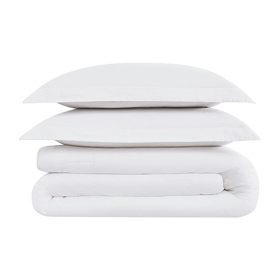 Brooklyn Loom Flax Linen 3-pc. Midweight Comforter Set