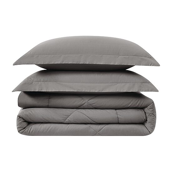 Cannon Solid Percale Midweight Comforter Set