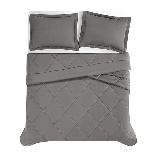 Cannon Solid Percale Midweight Comforter Set