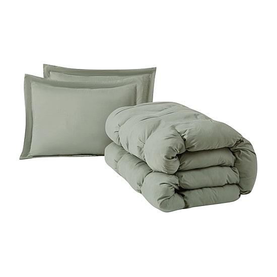 Truly Soft Oversized Puffer 3-pc. Midweight Comforter Set