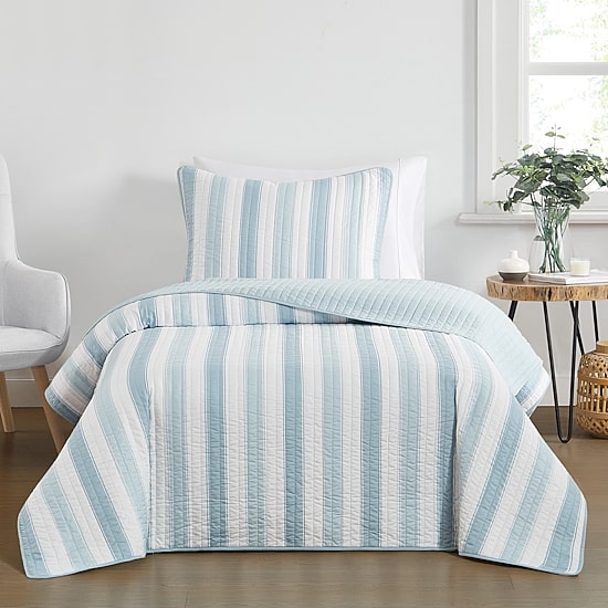 Truly Soft Aiden Stripe Quilt Set