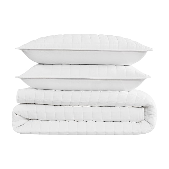 Brooklyn Loom Flax Linen 3-pc. Quilt Set